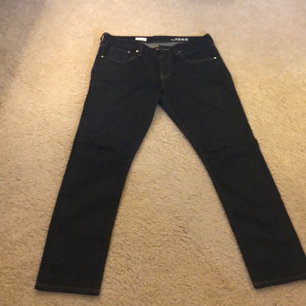 Gap Original Fit Button fly Rinsed Salvaged Jeans